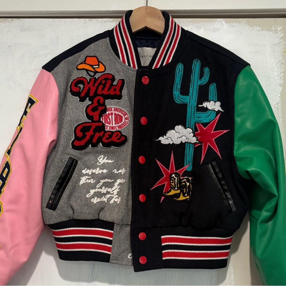 Multicolor Varsity Jacket - image 2